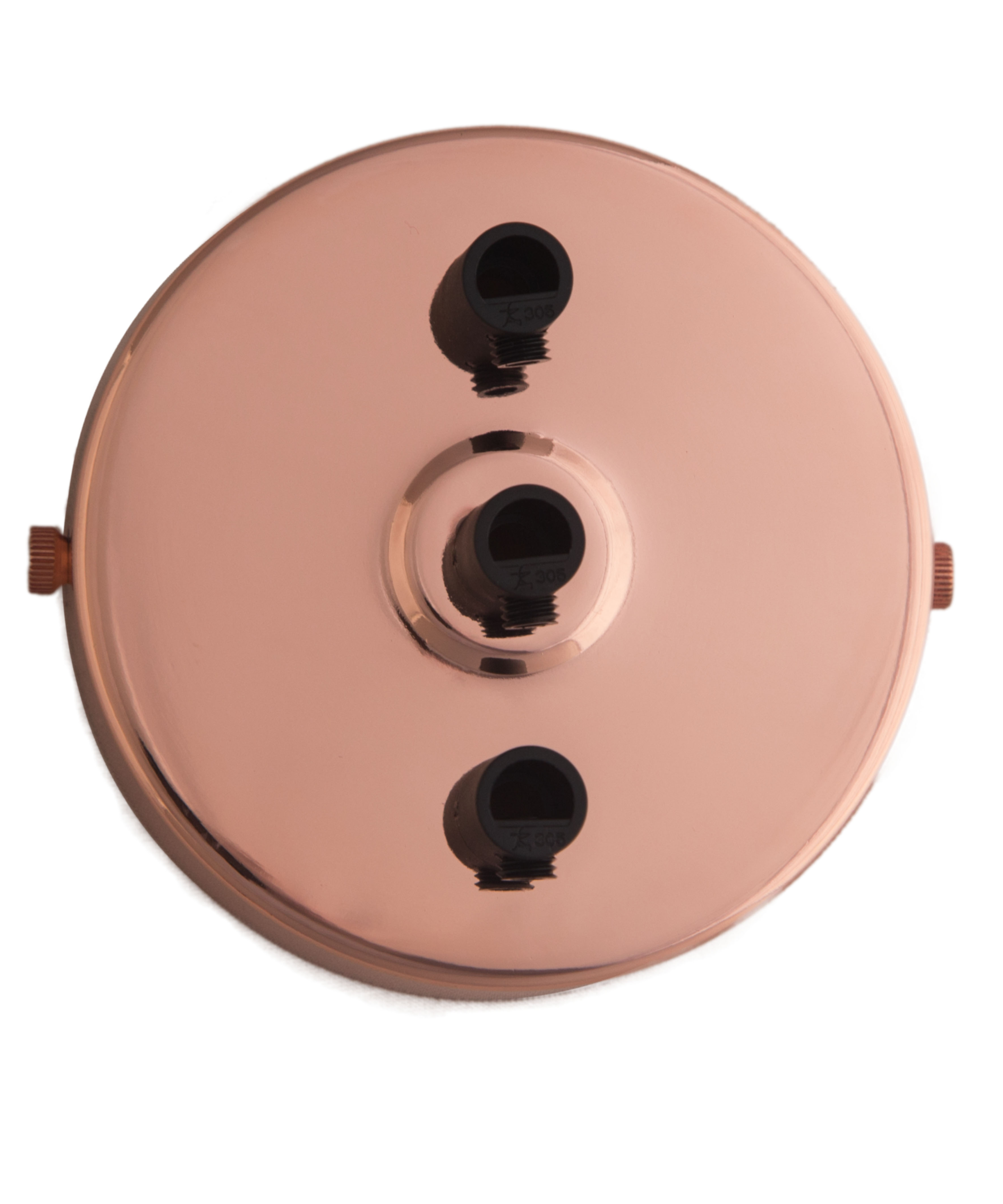 Industrial Ceiling Rose Multi Outlet 1 9 Cable Holes Rose Gold