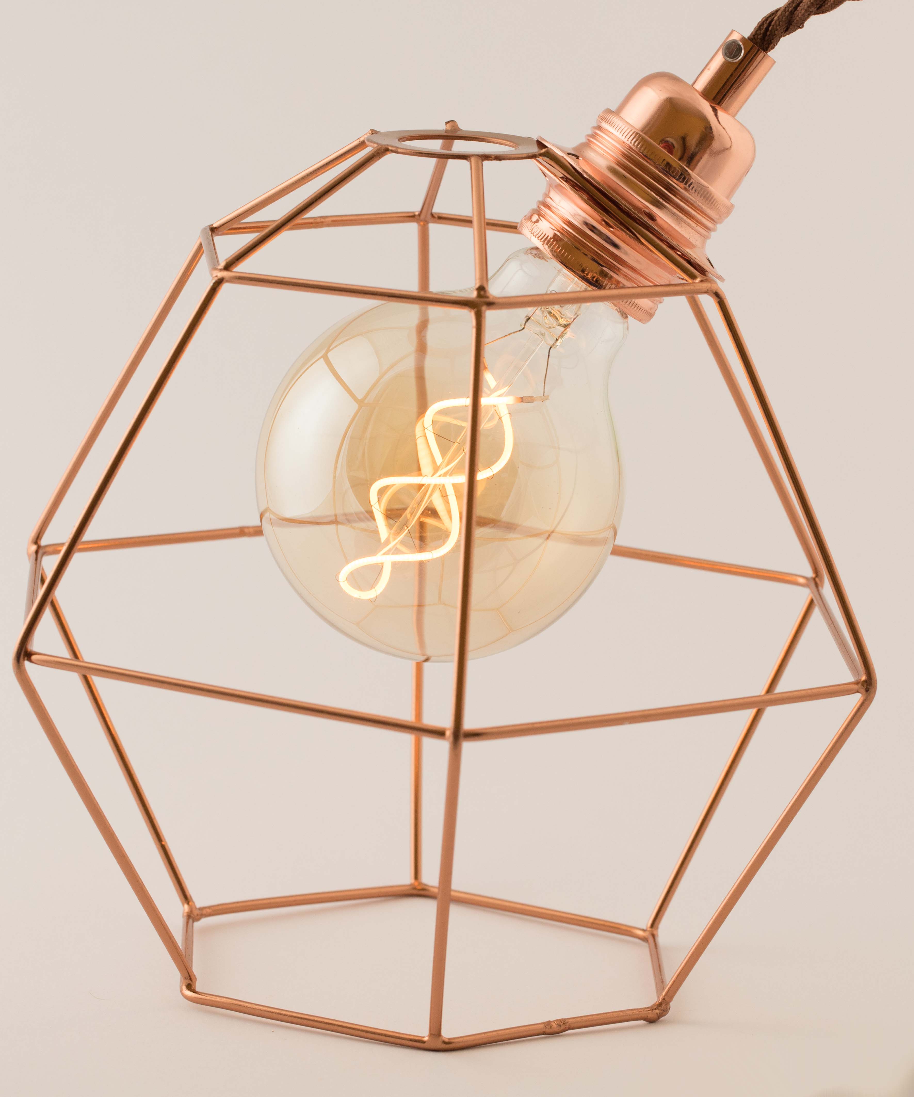 Hexagon Cage Lamp